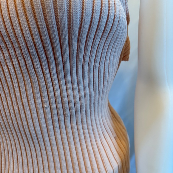 Alexander Wang Peach Ribbed Knit Tank Top – Size Medium - Picture 4 of 8